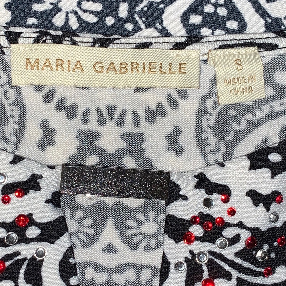 Maria Gabrielle Sleeveless Ombré Top Small EUC - Picture 5 of 7